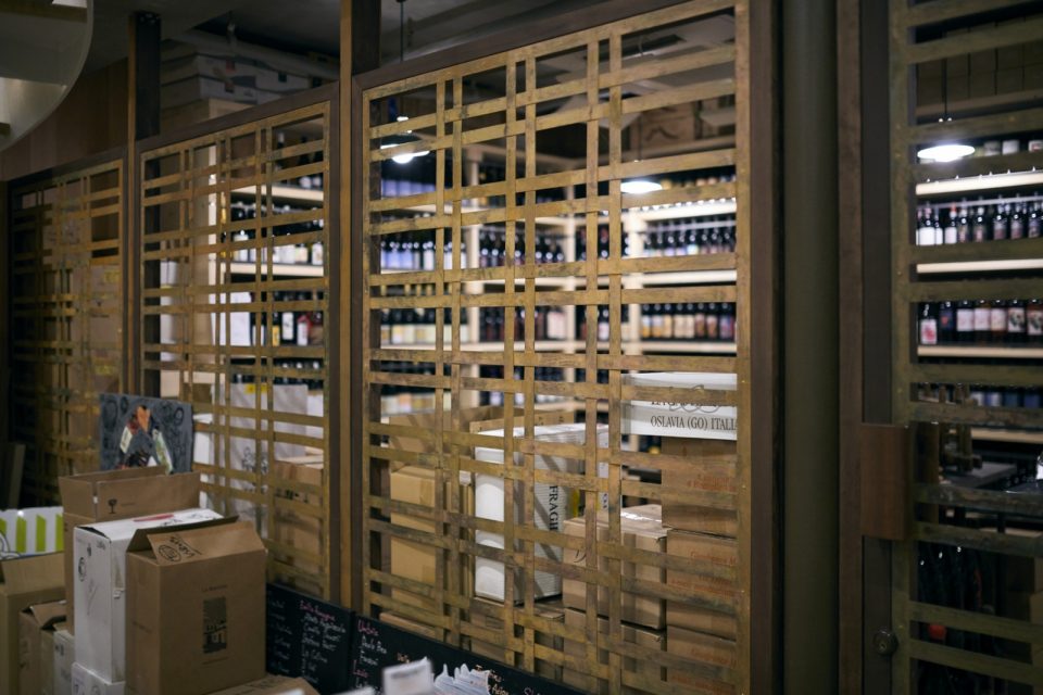 特別なワインが並ぶスペース